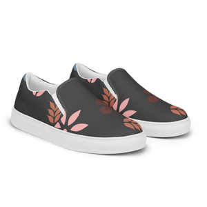 Vibrant Floral Print Women’s Slip on Canvas Shoes - Dipaliz - Sneakers