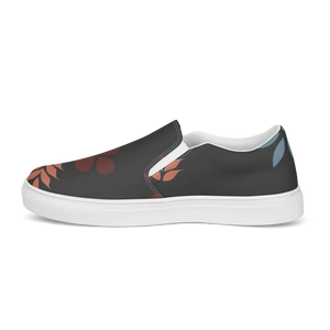 Vibrant Floral Print Women’s Slip on Canvas Shoes - Dipaliz - Sneakers