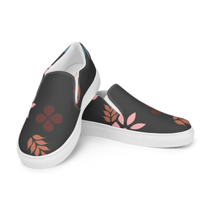 Vibrant Floral Print Women’s Slip on Canvas Shoes - Dipaliz - Sneakers