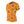 Chic Floral Print Polyester T-shirt - Flowers on Orange - Dipaliz - T-shirts