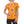 Chic Floral Print Polyester T-shirt - Flowers on Orange - Dipaliz - T-shirts