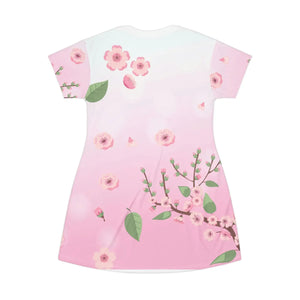 Floral Print Shirt Dress – Organic Cotton - Dipaliz - Dresses - Xs
