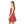 Red Floral Women’s Skater Dress – Party Wear - Dipaliz - Dresses - s
