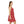 Red Floral Women’s Skater Dress – Party Wear - Dipaliz - Dresses - s