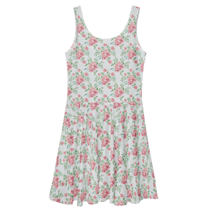 Floral Skater Dress – Pastel Flowers Spring - Dipaliz - Dresses - Xs