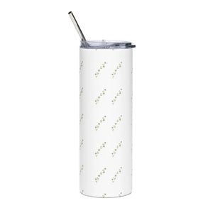 Flower Branch Skinny Tumbler 20oz Stainless Steel - Dipaliz - Mugs