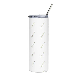 Flower Branch Skinny Tumbler 20oz Stainless Steel - Dipaliz - Mugs