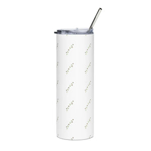 Flower Branch Skinny Tumbler 20oz Stainless Steel - Dipaliz - Mugs