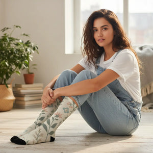 Dipaliz Floral Socks Eco-friendly Gifts for Her Soft