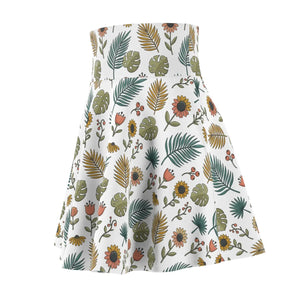 Dipaliz Floral Tropical Skater Skirt Botanical Print - Skirts