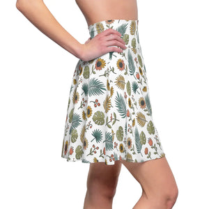 Dipaliz Floral Tropical Skater Skirt Botanical Print - Skirts