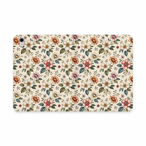 Dipaliz Floral Vintage Tablet Folio Vegan Leather - Mobile Phone Cases