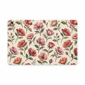 Dipaliz Floral Vintage Tablet Folio Vegan Leather - Mobile Phone Cases