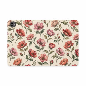 Dipaliz Floral Vintage Tablet Folio Vegan Leather - Mobile Phone Cases