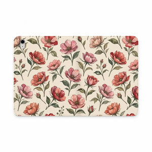 Dipaliz Floral Vintage Tablet Folio Vegan Leather - Mobile Phone Cases