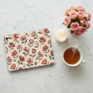 Dipaliz Floral Vintage Tablet Folio Vegan Leather - Mobile Phone Cases