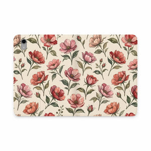 Dipaliz Floral Vintage Tablet Folio Vegan Leather - Mobile Phone Cases