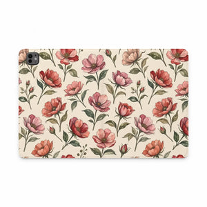 Dipaliz Floral Vintage Tablet Folio Vegan Leather - Mobile Phone Cases