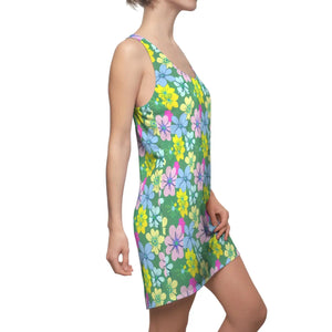 Floral Racerback Dress – Sporty Polyester - Dipaliz - Dresses - Xs