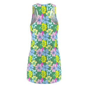 Floral Racerback Dress – Sporty Polyester - Dipaliz - Dresses - Xs
