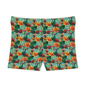 Floral Women’s Shorts - Moisture Wicking - Dipaliz