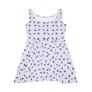 Floral Skater Dress – Polyester Spandex - Dipaliz - Dresses - Xs