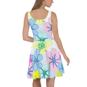 Floral Skater Dress – Eco-friendly Party Style - Dipaliz - Dresses - Xs