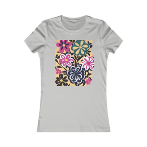 Vibrant Flower Art Women’s Favorite Tee - Soft Cotton - Dipaliz - T-shirts