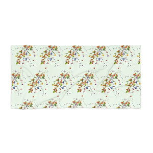 Flower Branches Beach Towel – Eco-friendly - Dipaliz - Towels