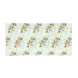 Flower Branches Beach Towel – Eco-friendly - Dipaliz - Towels