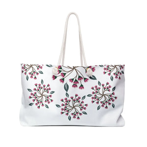 Floral Weekender Bag - Oversized Polyester Escape - Dipaliz - Tote Bags