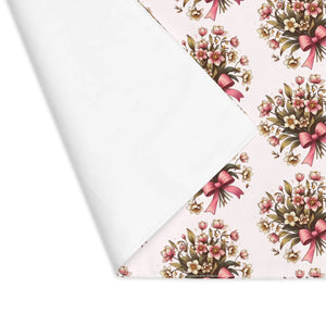 Blue Placemat – Flower Graphic Cotton Cloth - Dipaliz - Placemats