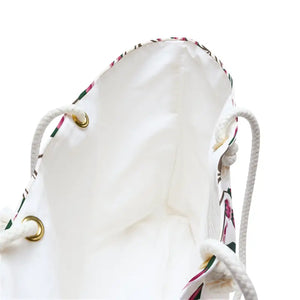 Oversized Polyester Weekender Bag Floral Peach Escape - Dipaliz - 24’’ × 13’’ - Tote Bags