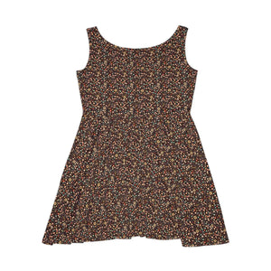 Floral Women’s Skater Dress – Flower Pattern - Dipaliz - Dresses - s