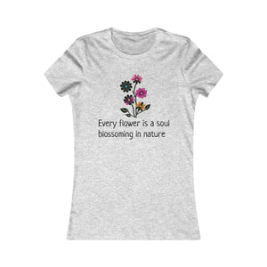 Soft Cotton Women’s Favorite Tee - Flower Stalk - Dipaliz - T-shirts