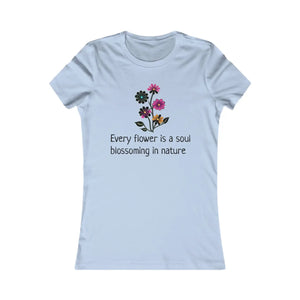 Soft Cotton Women’s Favorite Tee - Flower Stalk - Dipaliz - T-shirts