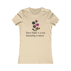 Soft Cotton Women’s Favorite Tee - Flower Stalk - Dipaliz - T-shirts