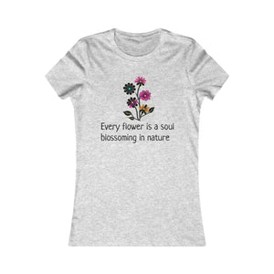 Women’s Favorite Tee Blossom Comfort Style by Dipaliz - s / Athletic Heather - T-shirts