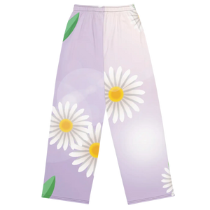 Chic Floral Wide Leg Pants - Comfy Casual - Dipaliz - Xs