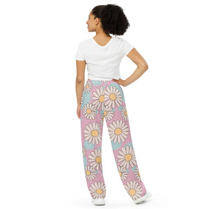 Chic Floral Wide Leg Pants - Comfy Casual - Dipaliz - Xs