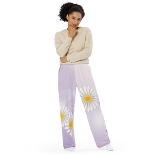 Chic Floral Wide Leg Pants - Comfy Casual - Dipaliz - Xs