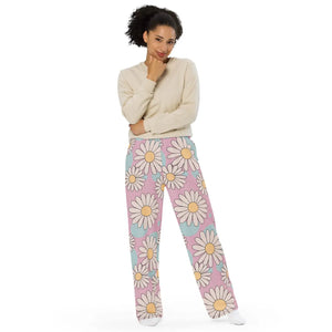 Chic Floral Wide Leg Pants - Comfy Casual - Dipaliz - Xs