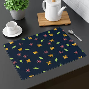 Placemats - Vibrant Flowers Butterflies Nature - Dipaliz - 18’’ × 14’’