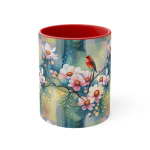 Vibrant Flowers and Birds Coffee Mug - Eco-friendly Gifts - Dipaliz - Mugs
