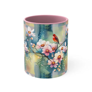Vibrant Flowers and Birds Coffee Mug - Eco-friendly Gifts - Dipaliz - Mugs