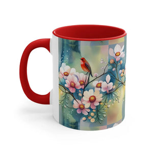 Vibrant Flowers and Birds Coffee Mug - Eco-friendly Gifts - Dipaliz - Mugs