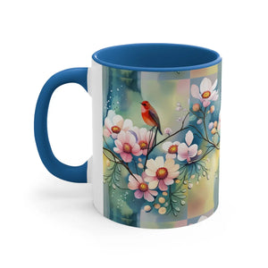 Vibrant Flowers and Birds Coffee Mug - Eco-friendly Gifts - Dipaliz - Mugs