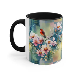 Vibrant Flowers and Birds Coffee Mug - Eco-friendly Gifts - Dipaliz - Mugs