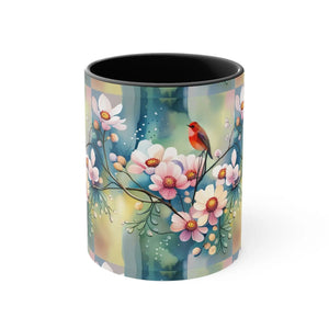 Vibrant Flowers and Birds Coffee Mug - Eco-friendly Gifts - Dipaliz - Mugs