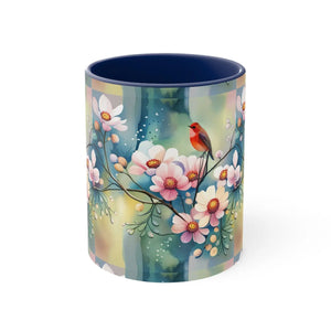 Vibrant Flowers and Birds Coffee Mug - Eco-friendly Gifts - Dipaliz - Mugs